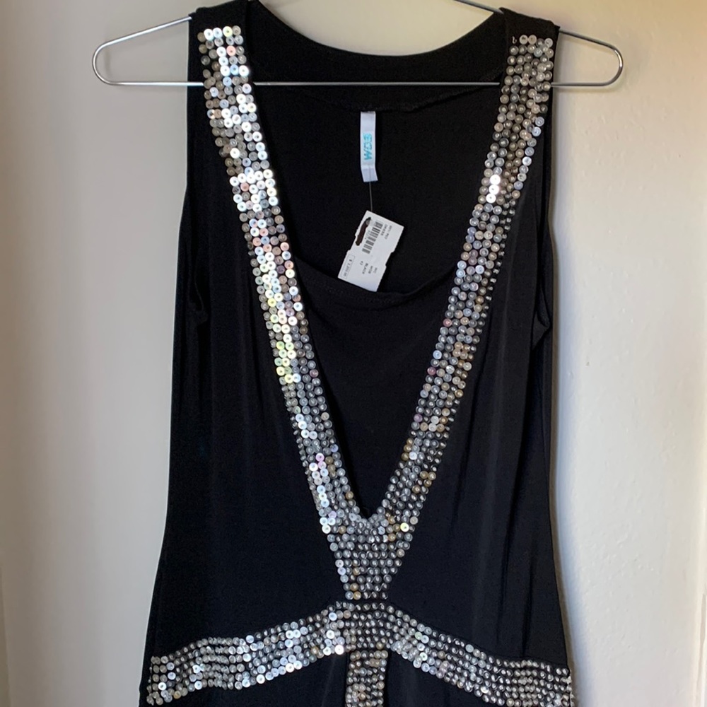 WOS Black Flapper Dress 1920s Inspired Size 42 (US M) New